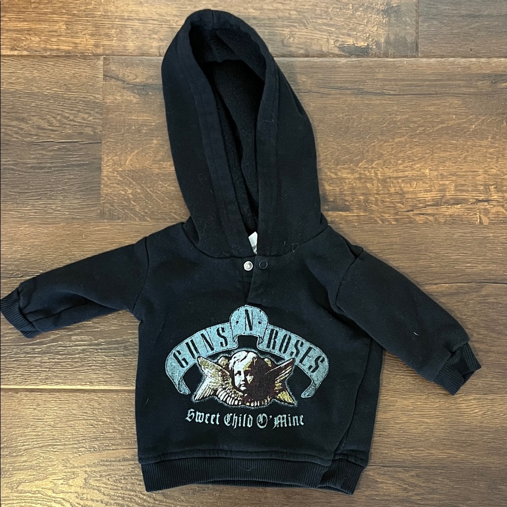 🥳 2 for 15 🥳 Baby Guns N’ Roses Black Hoodie